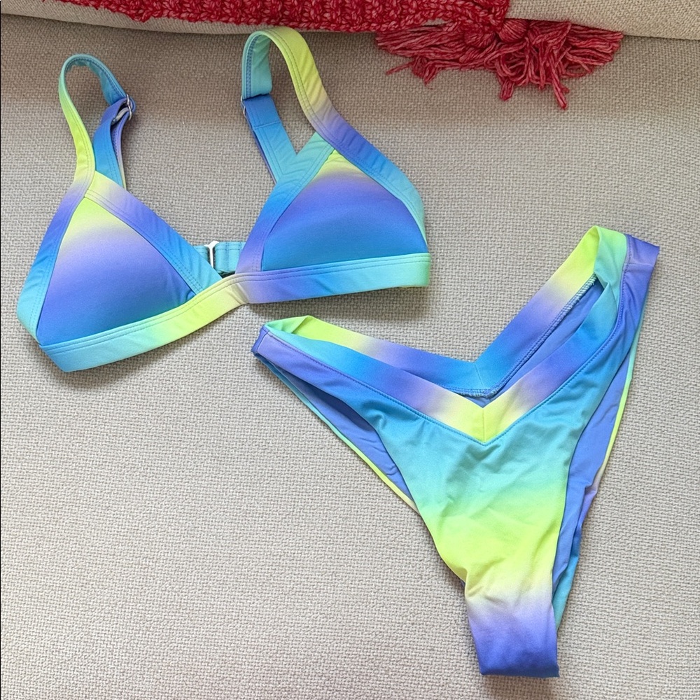 Colorful Gradient Bikini Set